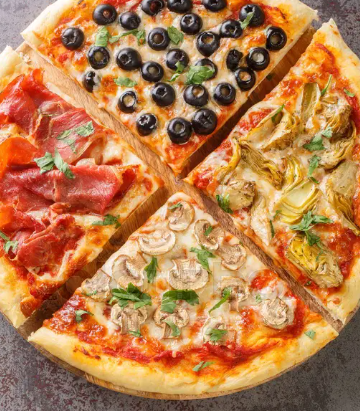 4 Stagioni Pizza (4 Seasons Pizza) 